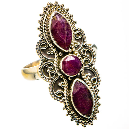 Red Sillimanite Rings handcrafted by Ana Silver Co - RING127241 - Photo 2