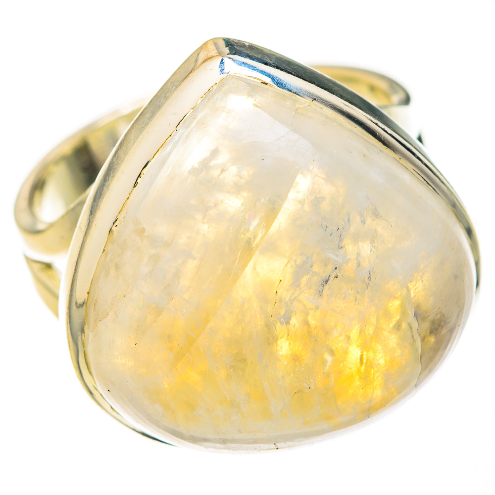 Rainbow Moonstone Rings handcrafted by Ana Silver Co - RING127247 - Photo 2