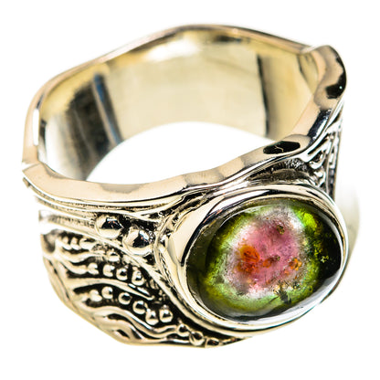 Watermelon Tourmaline Rings handcrafted by Ana Silver Co - RING127248 - Photo 2