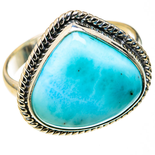 Larimar Rings handcrafted by Ana Silver Co - RING127254 - Photo 2