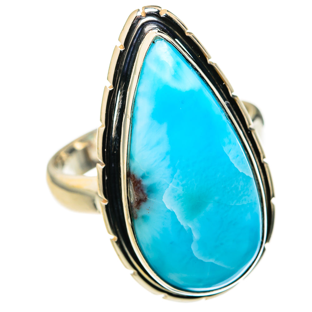 Larimar Rings handcrafted by Ana Silver Co - RING127258 - Photo 2