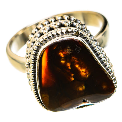 Mexican Fire Agate Rings handcrafted by Ana Silver Co - RING127261 - Photo 2