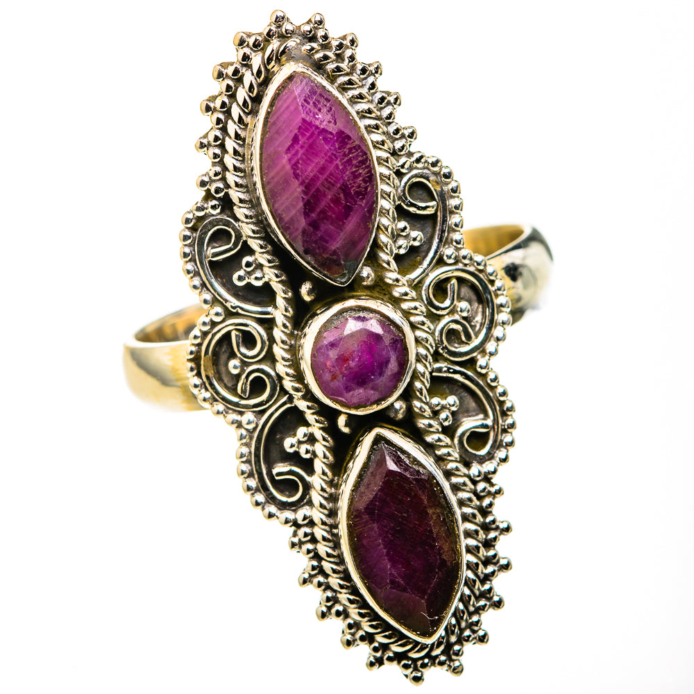 Red Sillimanite Rings handcrafted by Ana Silver Co - RING127263 - Photo 2