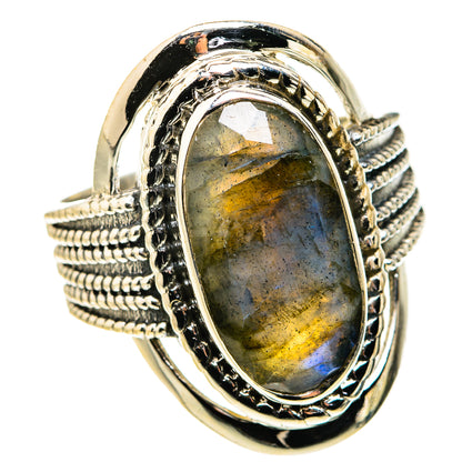 Labradorite Rings handcrafted by Ana Silver Co - RING127273 - Photo 2