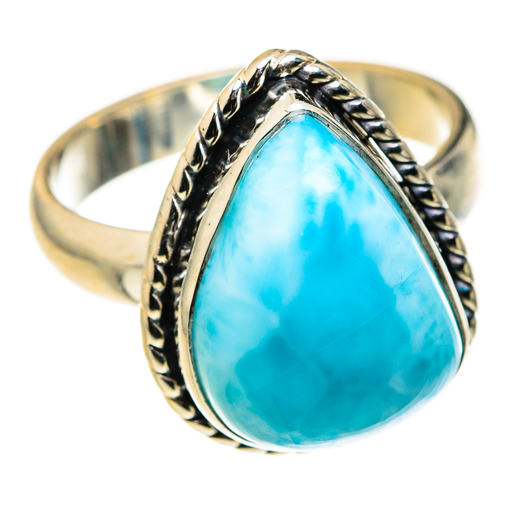 Larimar Rings handcrafted by Ana Silver Co - RING127293 - Photo 2