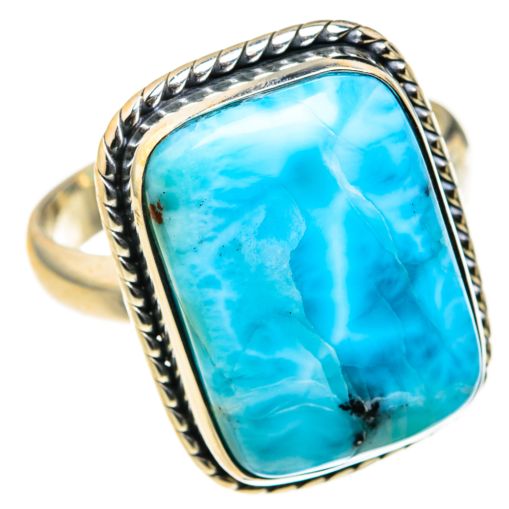 Larimar Rings handcrafted by Ana Silver Co - RING127294 - Photo 2