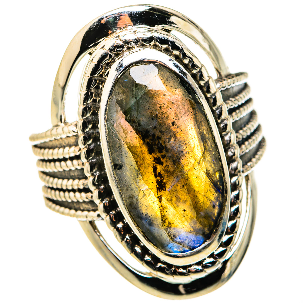 Labradorite Rings handcrafted by Ana Silver Co - RING127311 - Photo 2