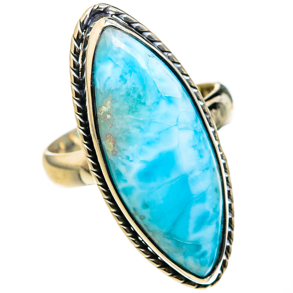 Larimar Rings handcrafted by Ana Silver Co - RING127312 - Photo 2