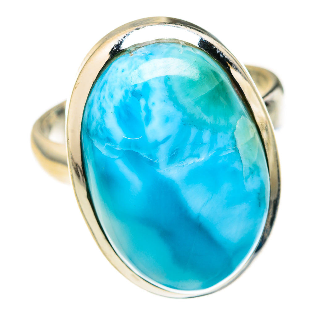 Larimar Rings handcrafted by Ana Silver Co - RING127313 - Photo 2