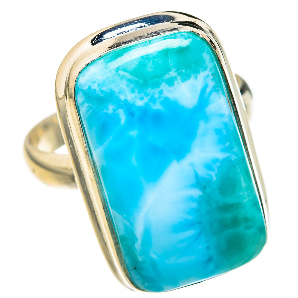 Larimar Rings handcrafted by Ana Silver Co - RING127314 - Photo 2