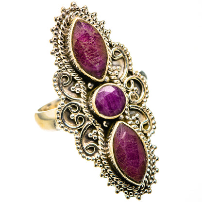 Red Sillimanite Rings handcrafted by Ana Silver Co - RING127319 - Photo 2