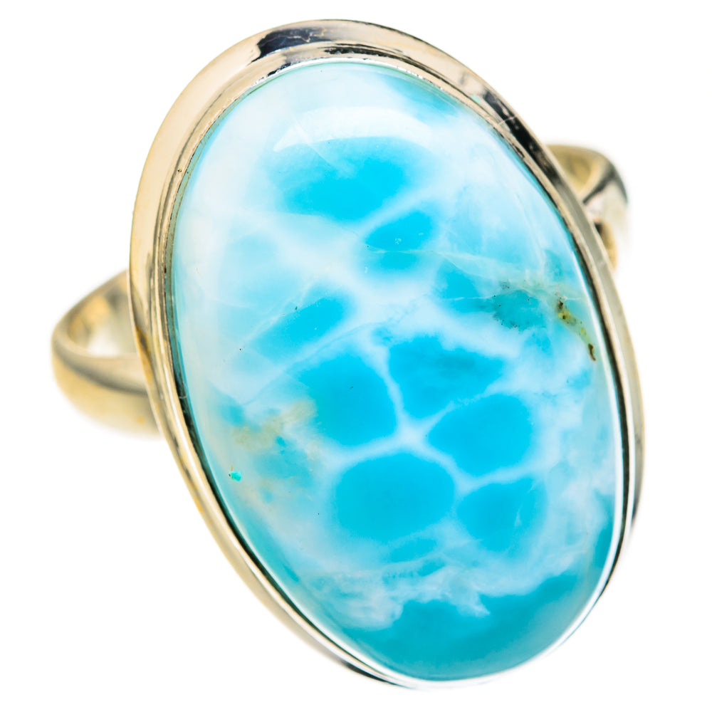 Larimar Rings handcrafted by Ana Silver Co - RING127327 - Photo 2