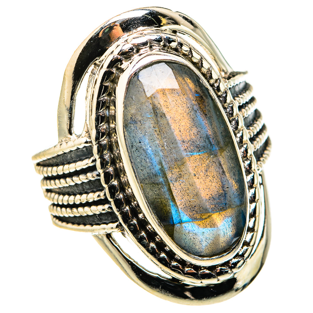 Labradorite Rings handcrafted by Ana Silver Co - RING127329 - Photo 2