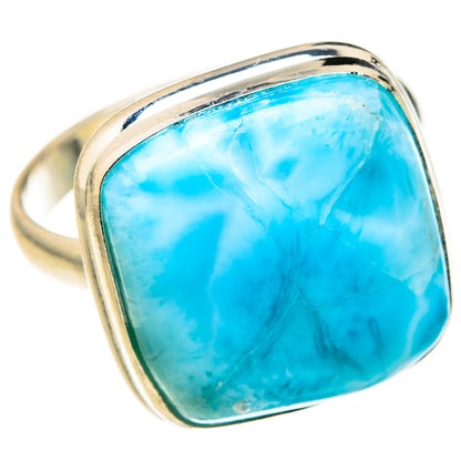 Larimar Rings handcrafted by Ana Silver Co - RING127330 - Photo 2