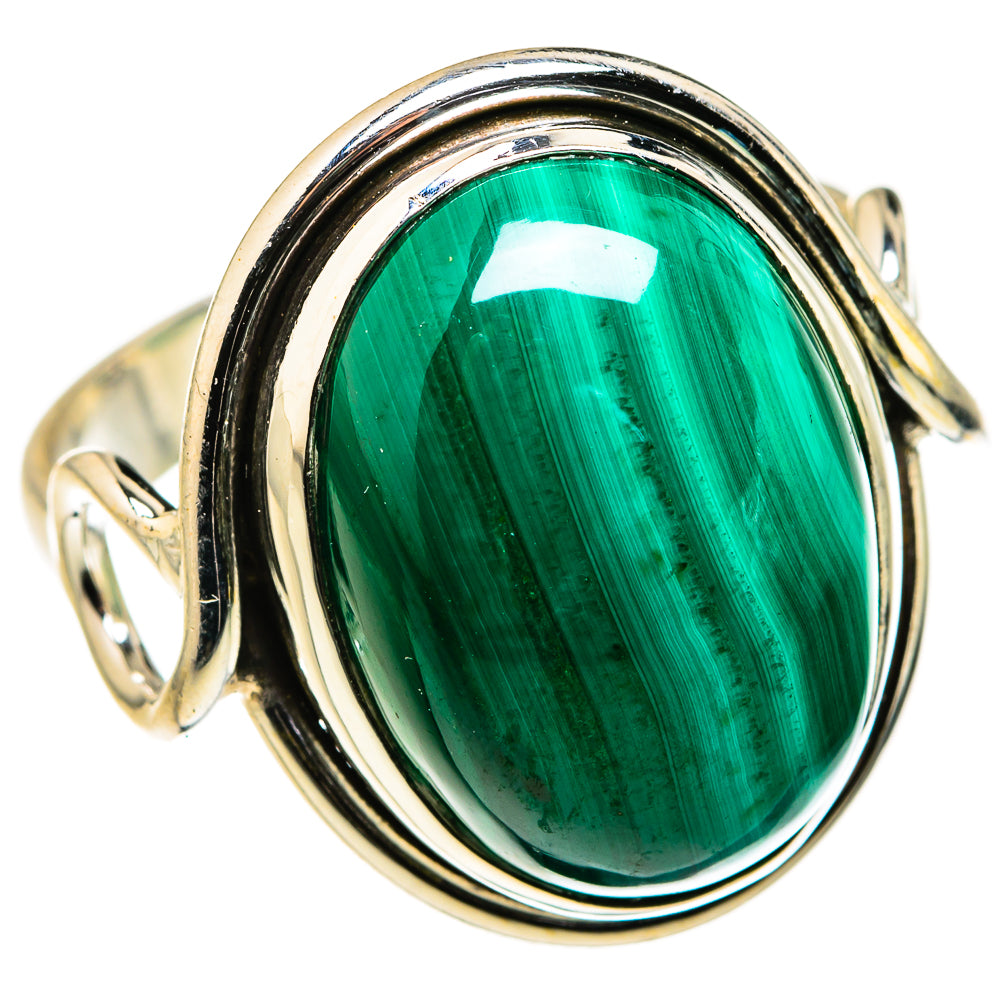 Malachite Rings handcrafted by Ana Silver Co - RING127333 - Photo 2