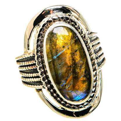 Labradorite Rings handcrafted by Ana Silver Co - RING127342 - Photo 2