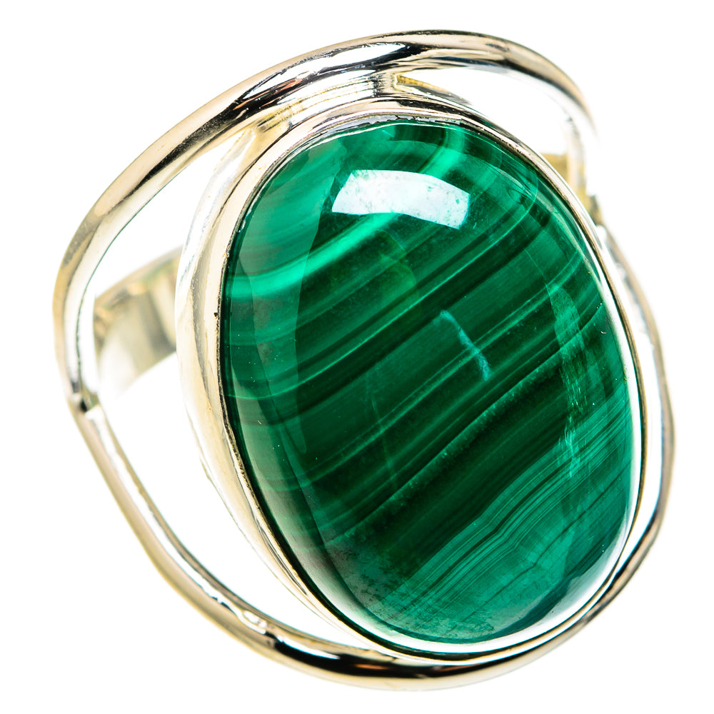 Malachite Rings handcrafted by Ana Silver Co - RING127345 - Photo 2