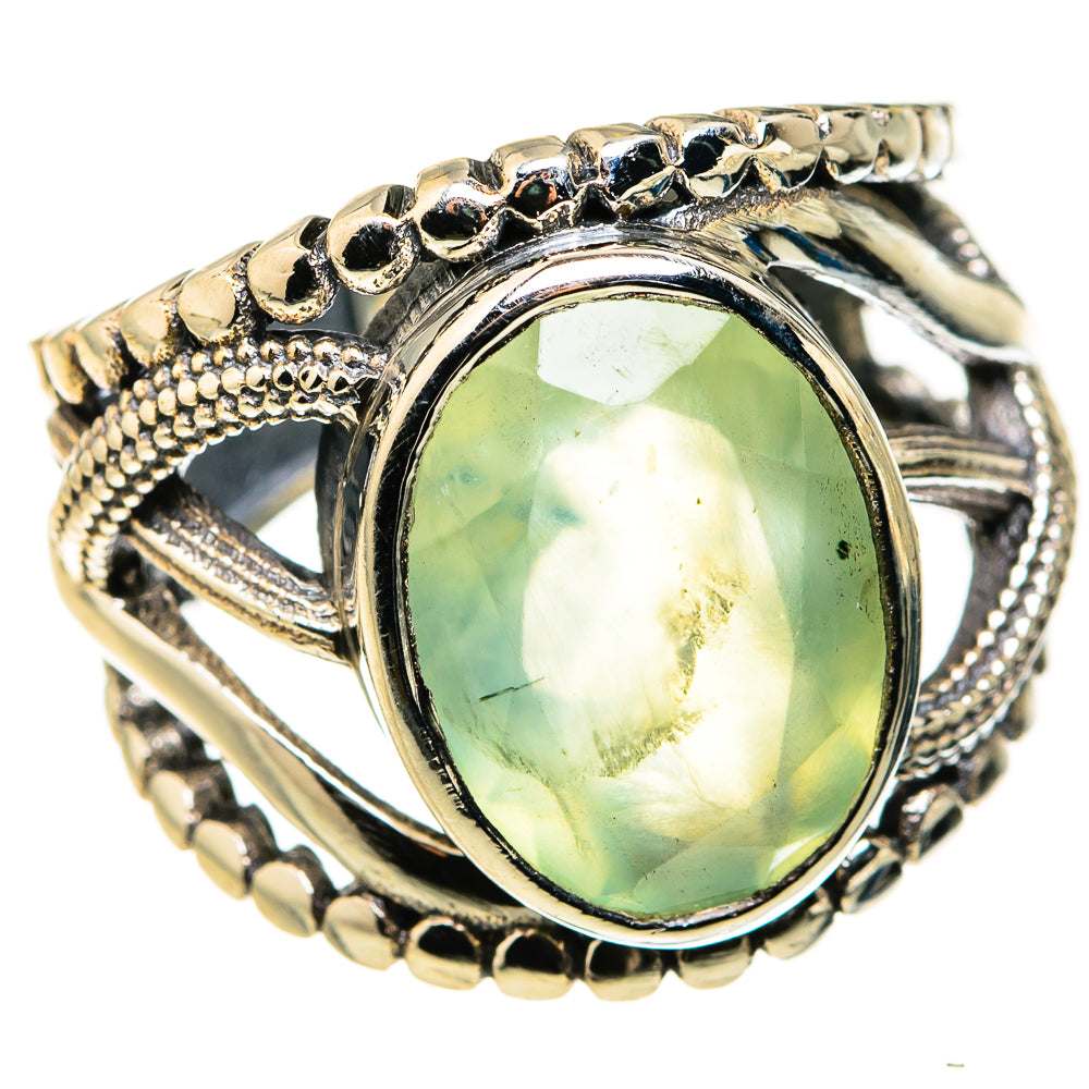 Prehnite Rings handcrafted by Ana Silver Co - RING127346 - Photo 2