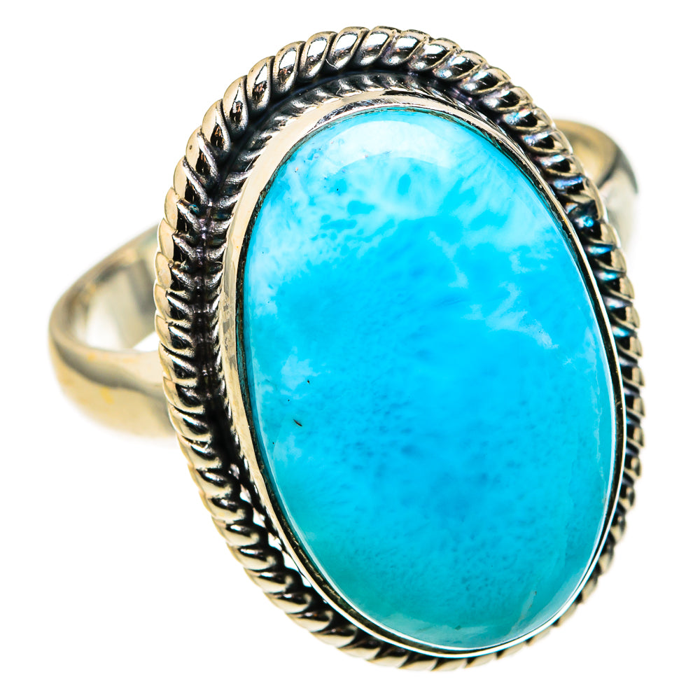 Larimar Rings handcrafted by Ana Silver Co - RING127349 - Photo 2