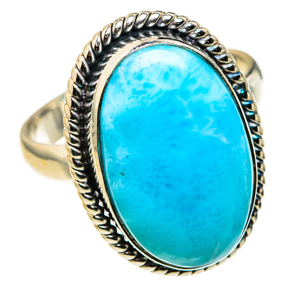 Larimar Rings handcrafted by Ana Silver Co - RING127349 - Photo 2