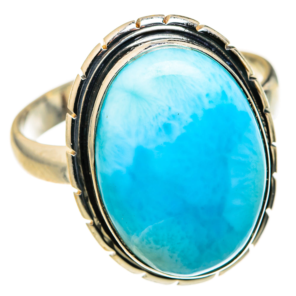 Larimar Rings handcrafted by Ana Silver Co - RING127363 - Photo 2