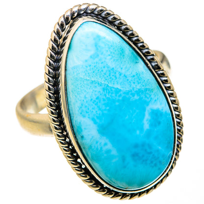 Larimar Rings handcrafted by Ana Silver Co - RING127365 - Photo 2