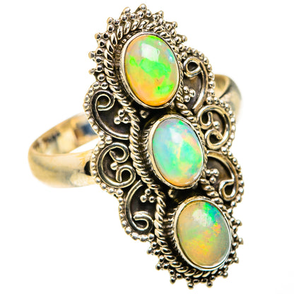 Ethiopian Opal Rings handcrafted by Ana Silver Co - RING127373 - Photo 2