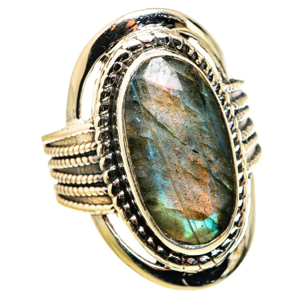Labradorite Rings handcrafted by Ana Silver Co - RING127377 - Photo 2