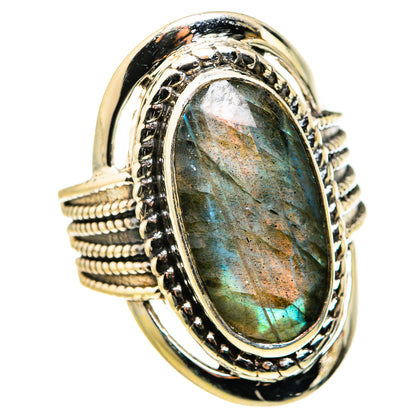 Labradorite Rings handcrafted by Ana Silver Co - RING127377 - Photo 2