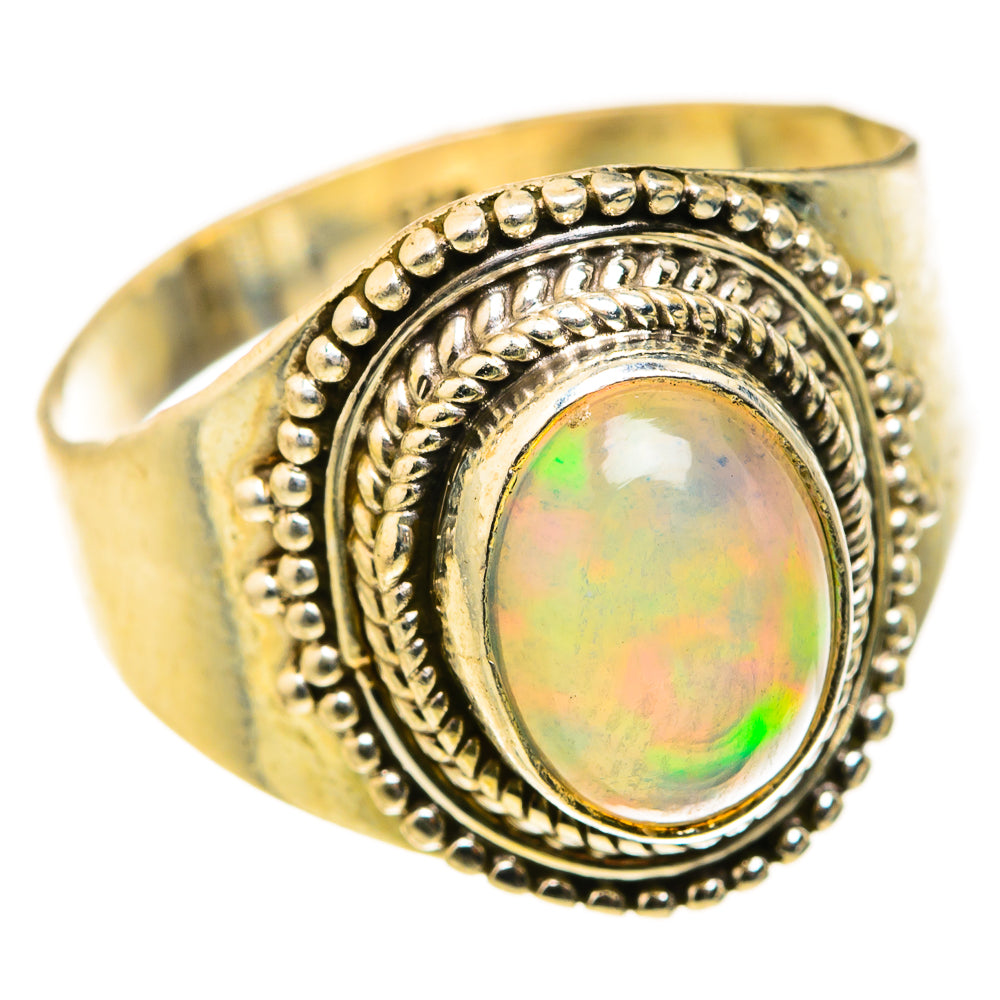 Ethiopian Opal Rings handcrafted by Ana Silver Co - RING127386 - Photo 2