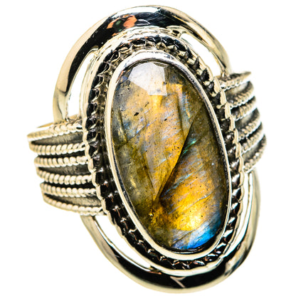 Labradorite Rings handcrafted by Ana Silver Co - RING127389 - Photo 2