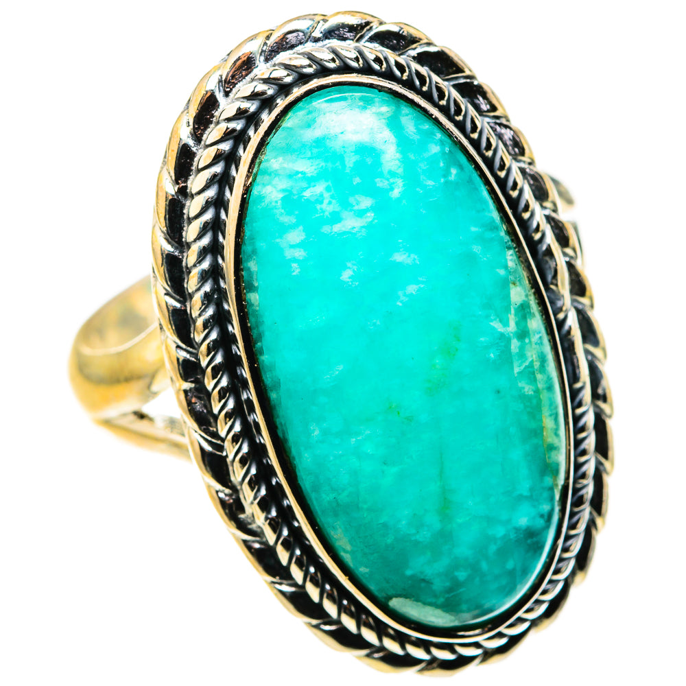 Amazonite Rings handcrafted by Ana Silver Co - RING127392 - Photo 2