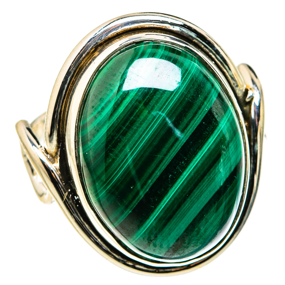 Malachite Rings handcrafted by Ana Silver Co - RING127393 - Photo 2