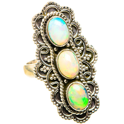 Ethiopian Opal Rings handcrafted by Ana Silver Co - RING127397 - Photo 2