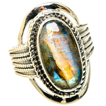 Labradorite Rings handcrafted by Ana Silver Co - RING127401 - Photo 2