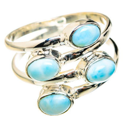 Larimar Rings handcrafted by Ana Silver Co - RING127408 - Photo 2