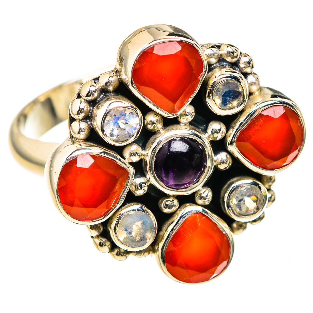 Red Onyx Rings handcrafted by Ana Silver Co - RING127435 - Photo 2
