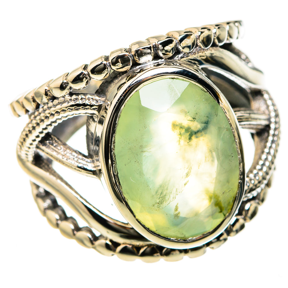 Prehnite Rings handcrafted by Ana Silver Co - RING127450 - Photo 2