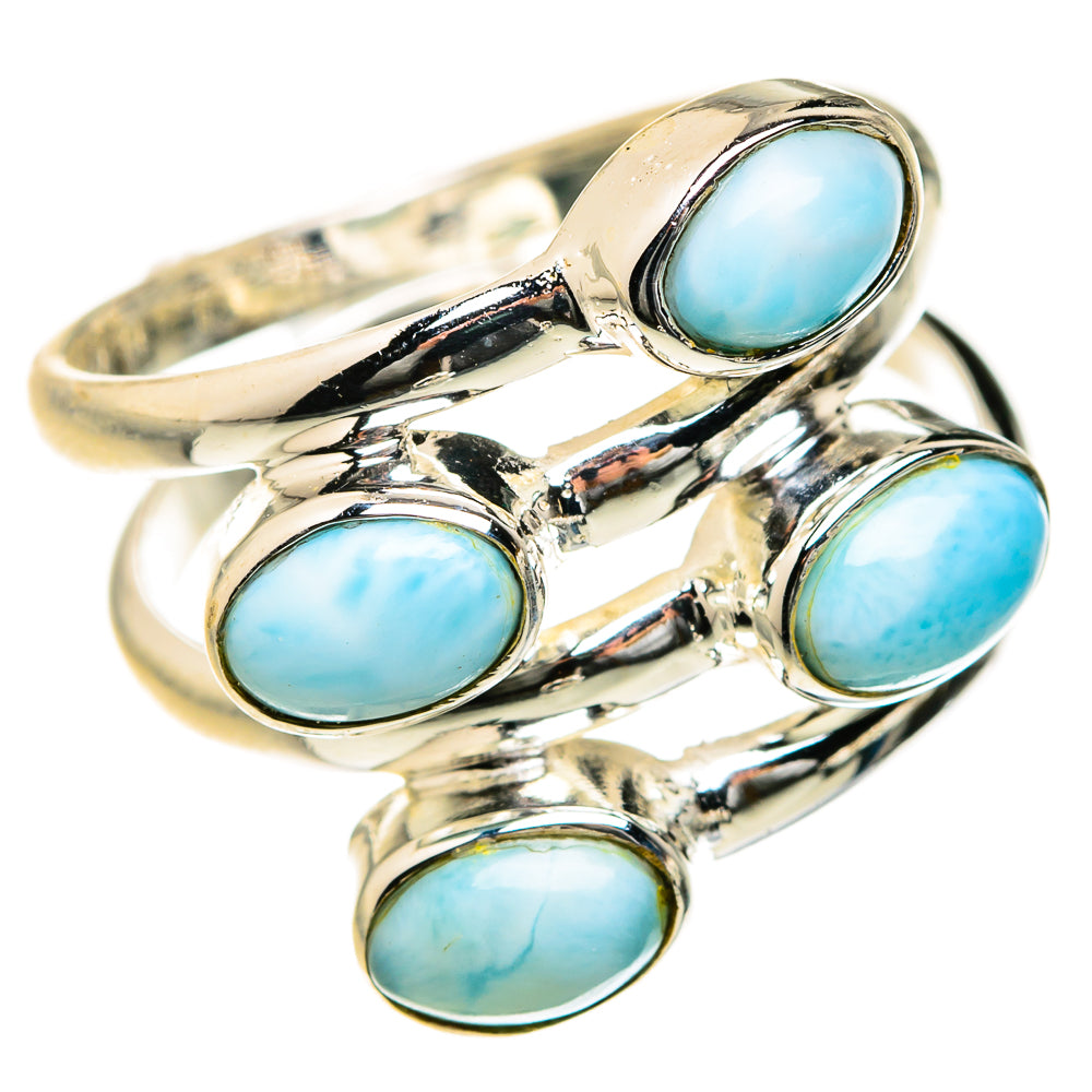 Larimar Rings handcrafted by Ana Silver Co - RING127462 - Photo 2