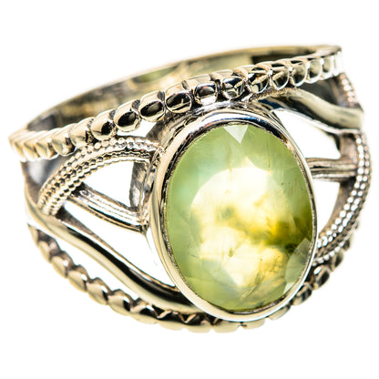 Prehnite Rings handcrafted by Ana Silver Co - RING127478 - Photo 2