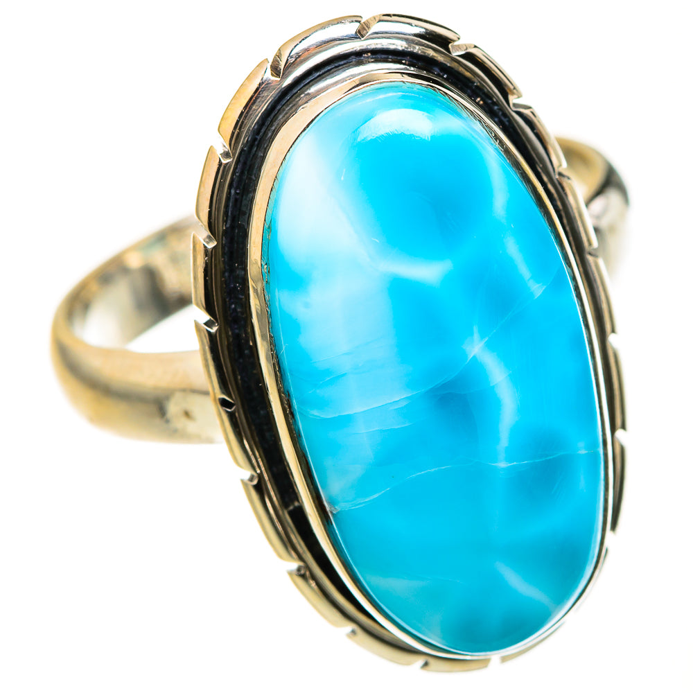 Larimar Rings handcrafted by Ana Silver Co - RING127490 - Photo 2