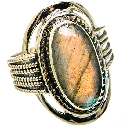 Labradorite Rings handcrafted by Ana Silver Co - RING127492 - Photo 2