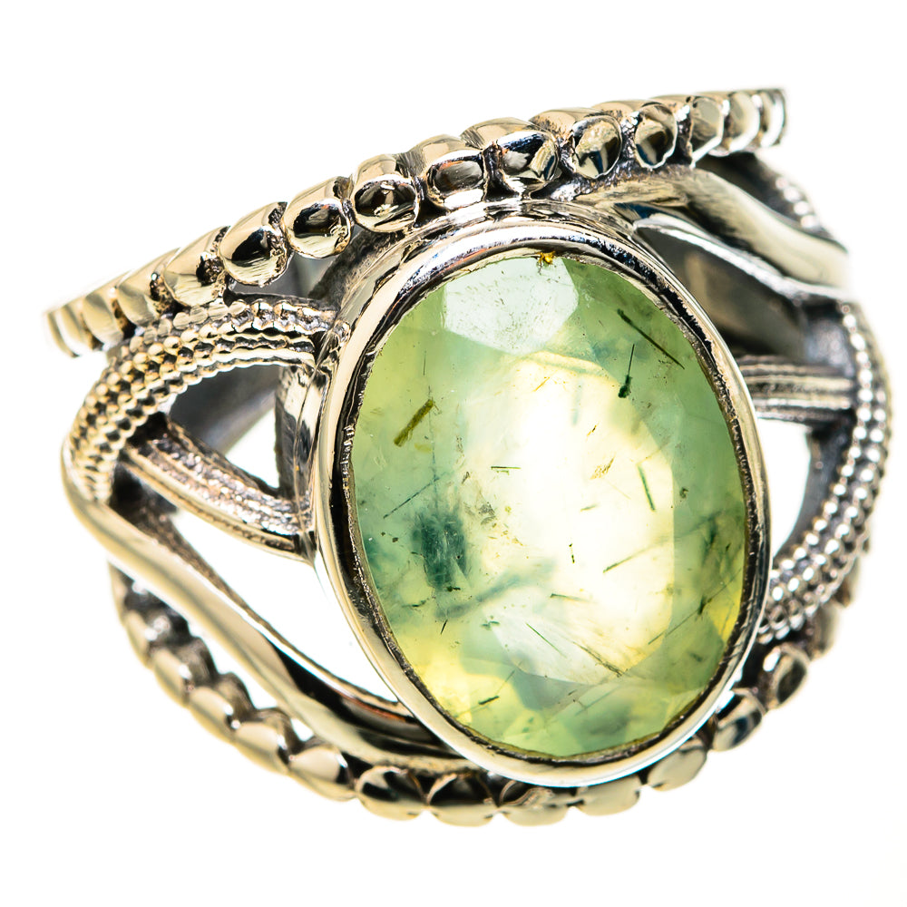 Prehnite Rings handcrafted by Ana Silver Co - RING127493 - Photo 2