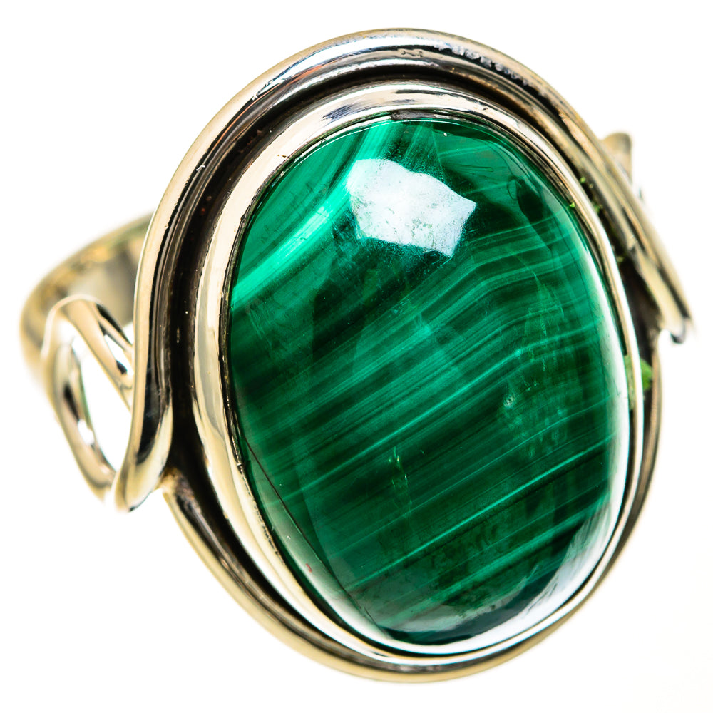 Malachite Rings handcrafted by Ana Silver Co - RING127494 - Photo 2