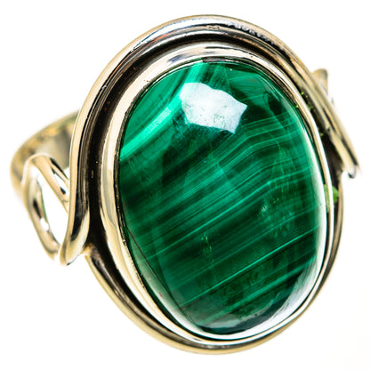Malachite Rings handcrafted by Ana Silver Co - RING127494 - Photo 2