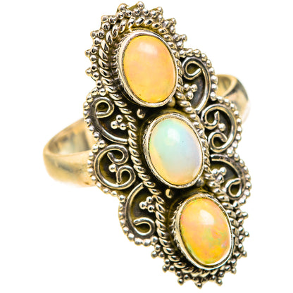 Ethiopian Opal Rings handcrafted by Ana Silver Co - RING127501 - Photo 2