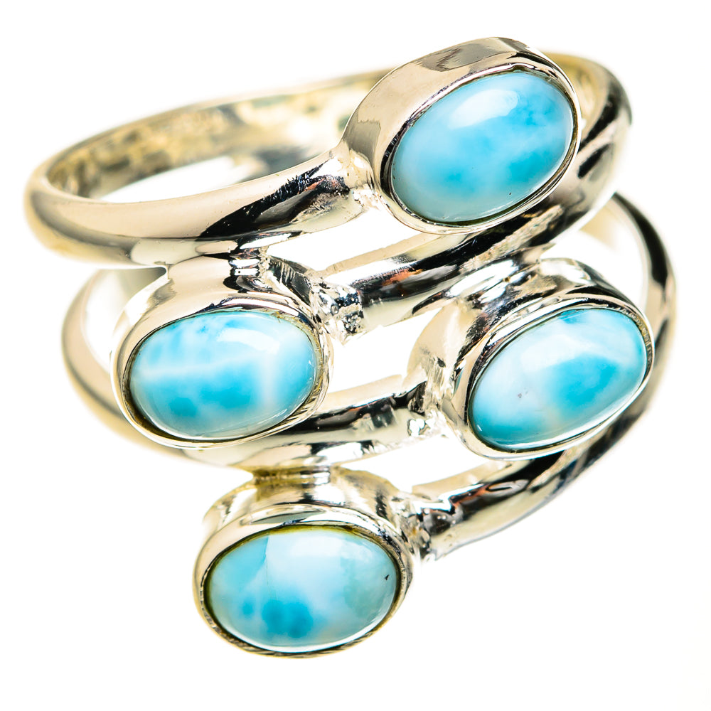 Larimar Rings handcrafted by Ana Silver Co - RING127506 - Photo 2