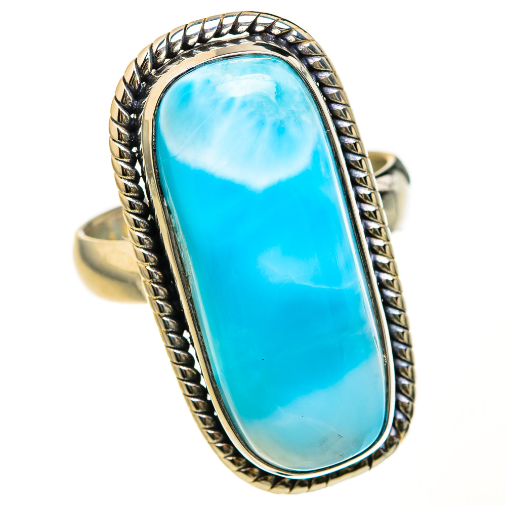 Larimar Rings handcrafted by Ana Silver Co - RING127507 - Photo 2