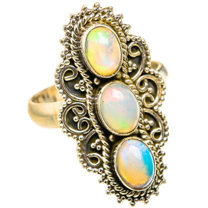 Ethiopian Opal Rings handcrafted by Ana Silver Co - RING127517 - Photo 2
