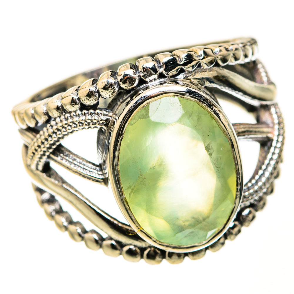 Prehnite Rings handcrafted by Ana Silver Co - RING127524 - Photo 2